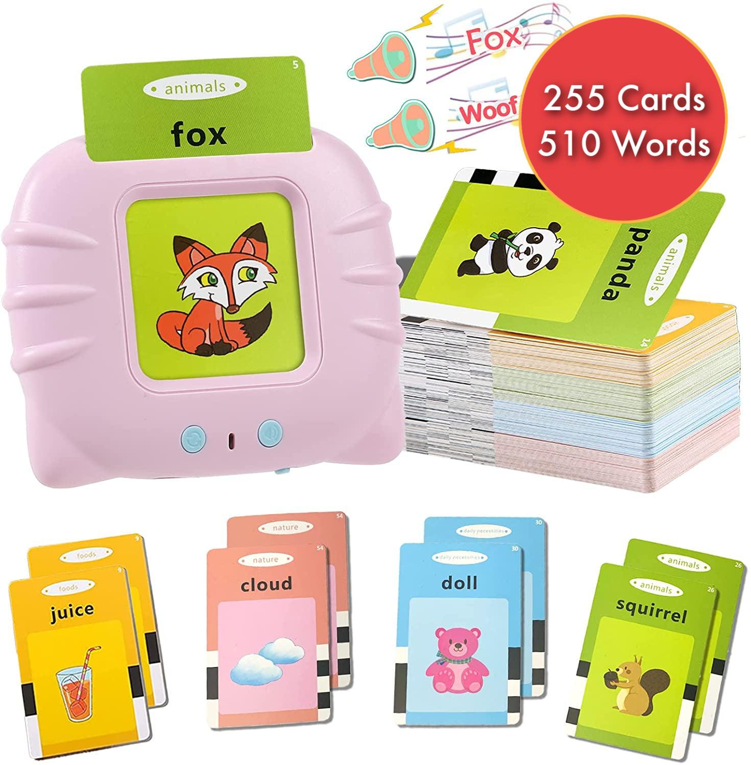 Children Portable Educational Learning Cards Machine