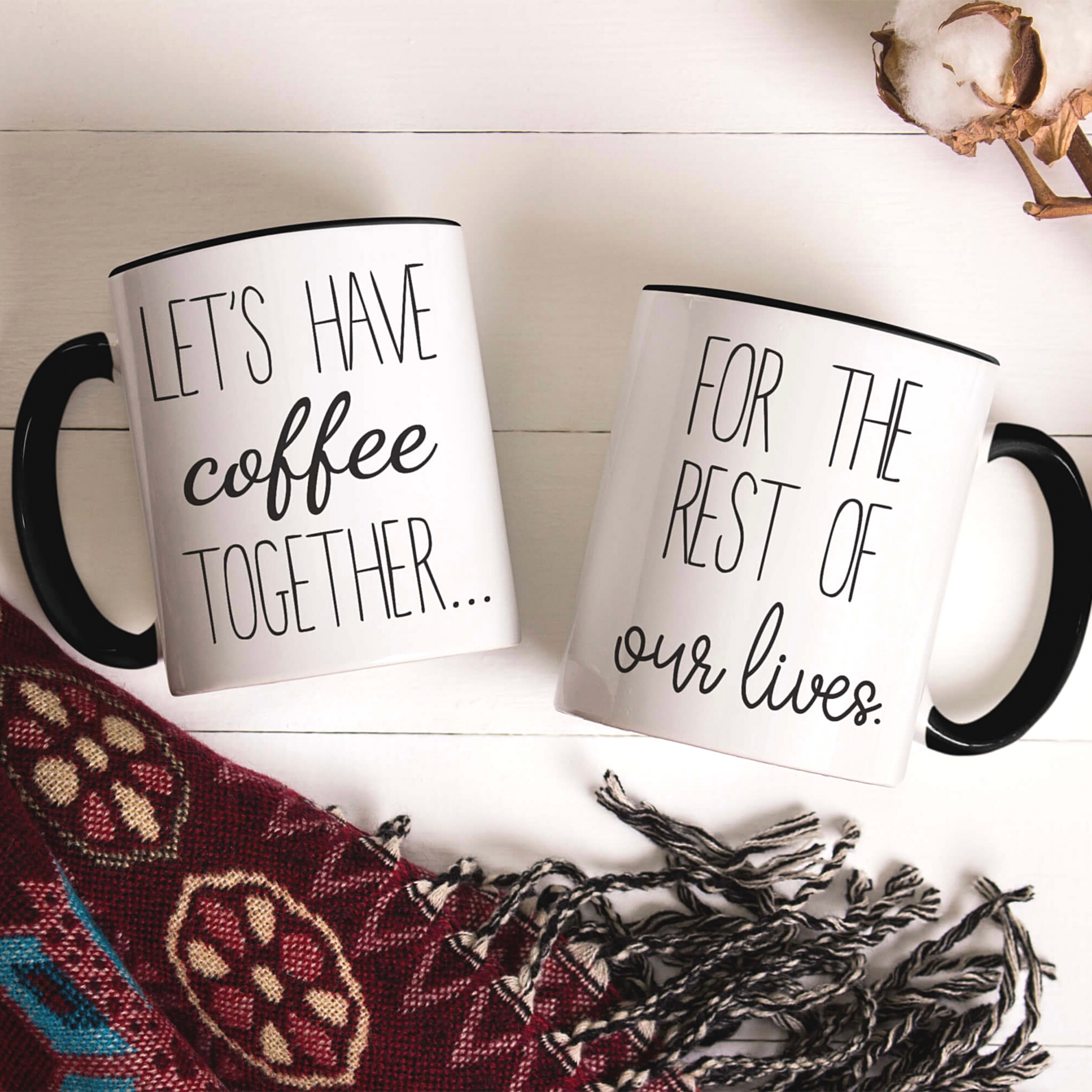 Lets Have Coffee Mug Set