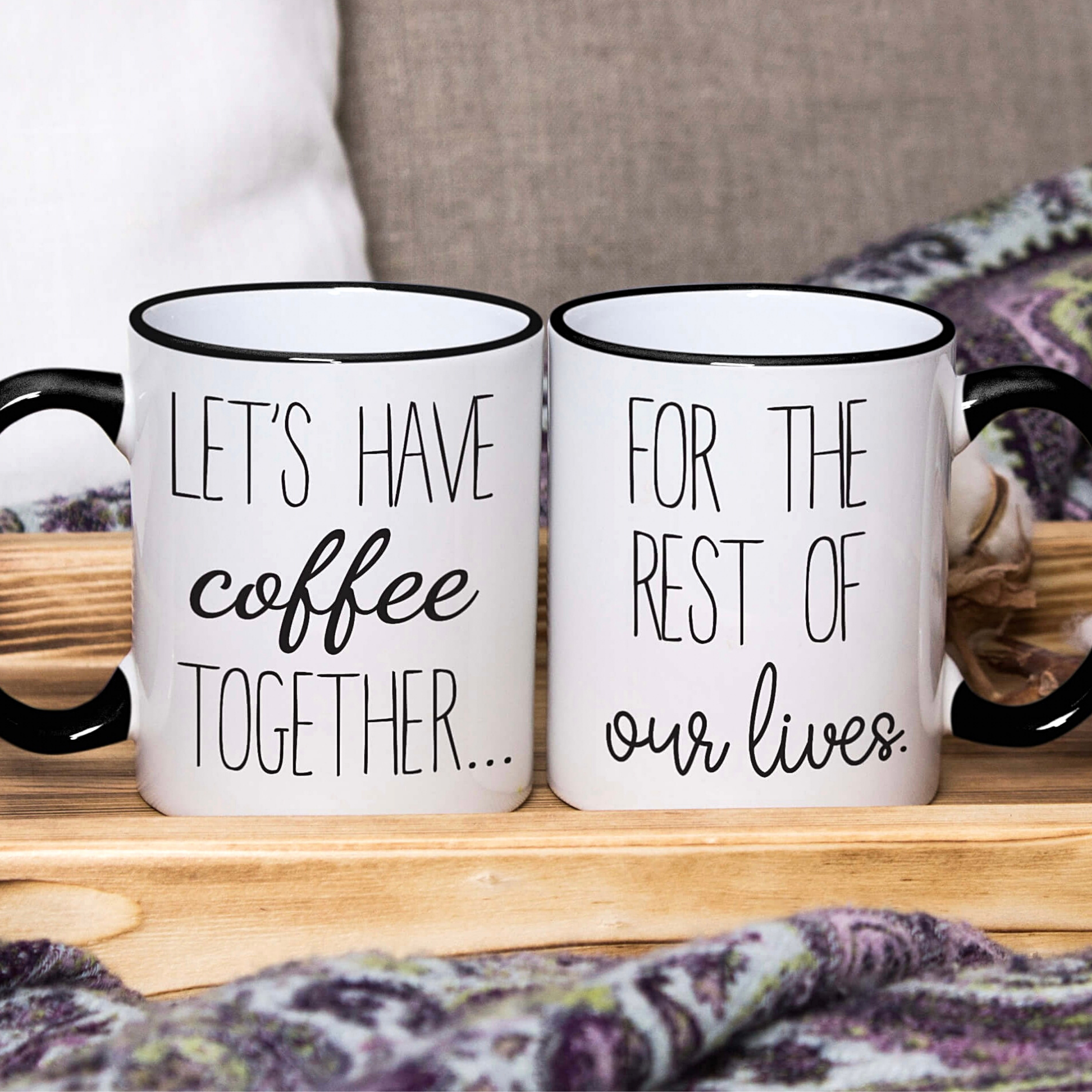 Lets Have Coffee Mug Set