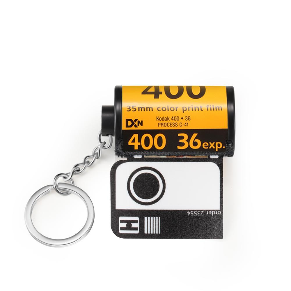 Film Camera Roll Photo Keychain Gift for Family