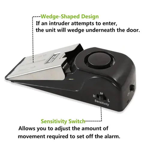 Door Stop Alarm- Portable Traveling Security