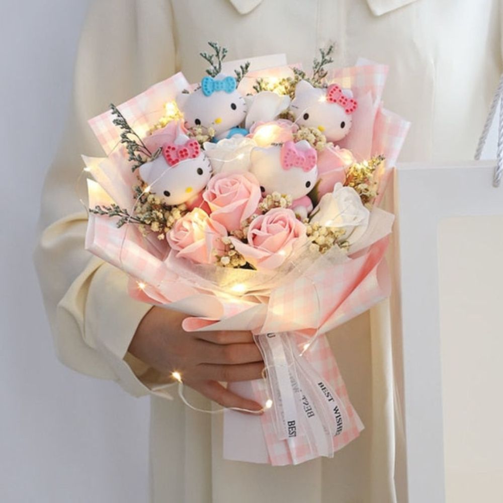 Beautiful Hello Kitty Bouquet Flowers