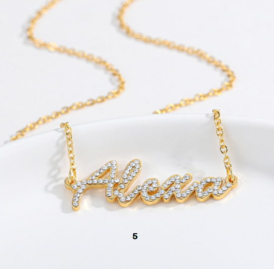 Personalized  Diamond Name Necklace