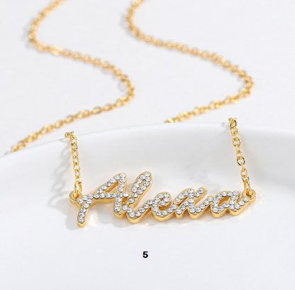 Personalized  Diamond Name Necklace