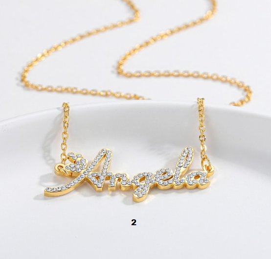 Personalized  Diamond Name Necklace