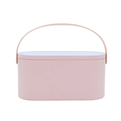 Travel Cosmetic Organizer with LED Mirror