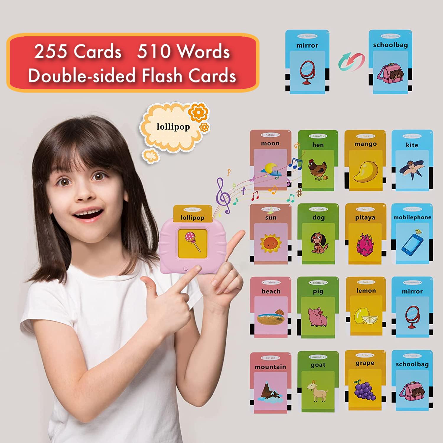 Children Portable Educational Learning Cards Machine