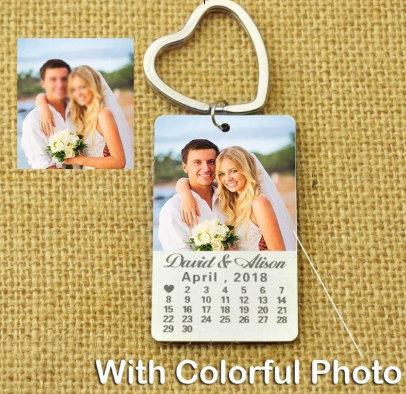 The Day I Started Loving You – Personalized Calendar Keychain