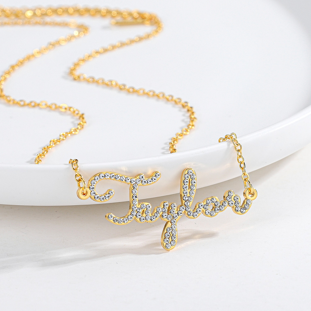 Personalized  Diamond Name Necklace