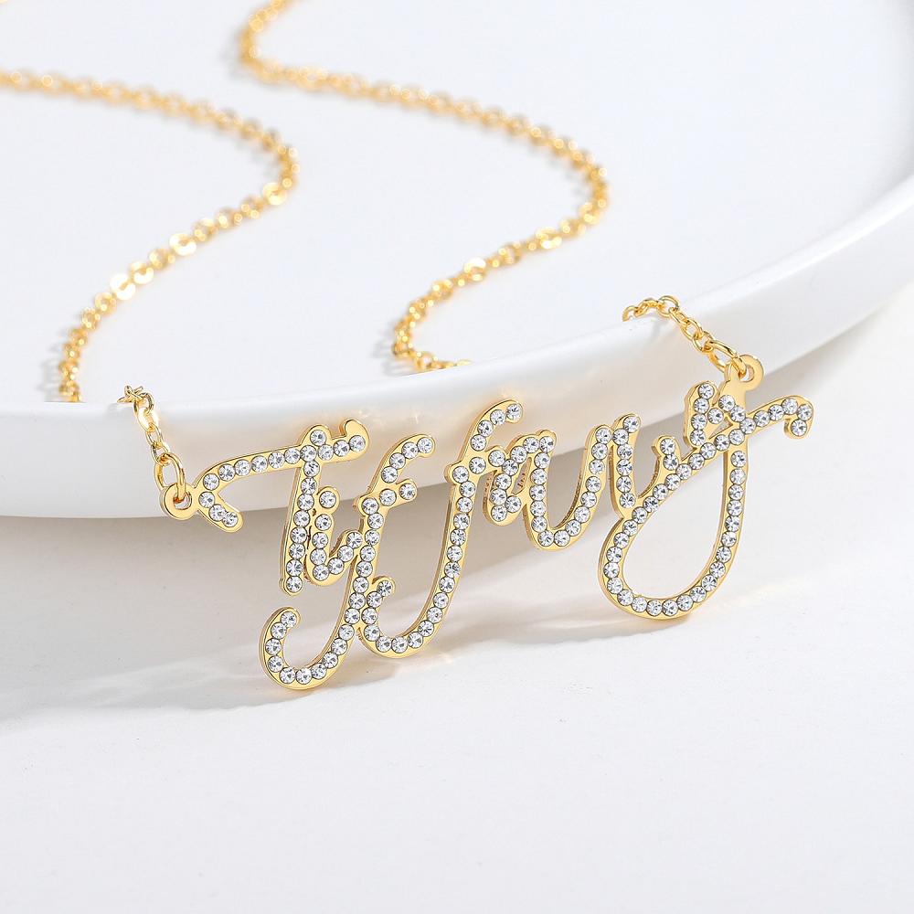 Personalized  Diamond Name Necklace