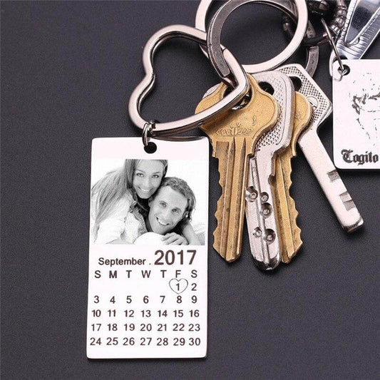The Day I Started Loving You – Personalized Calendar Keychain