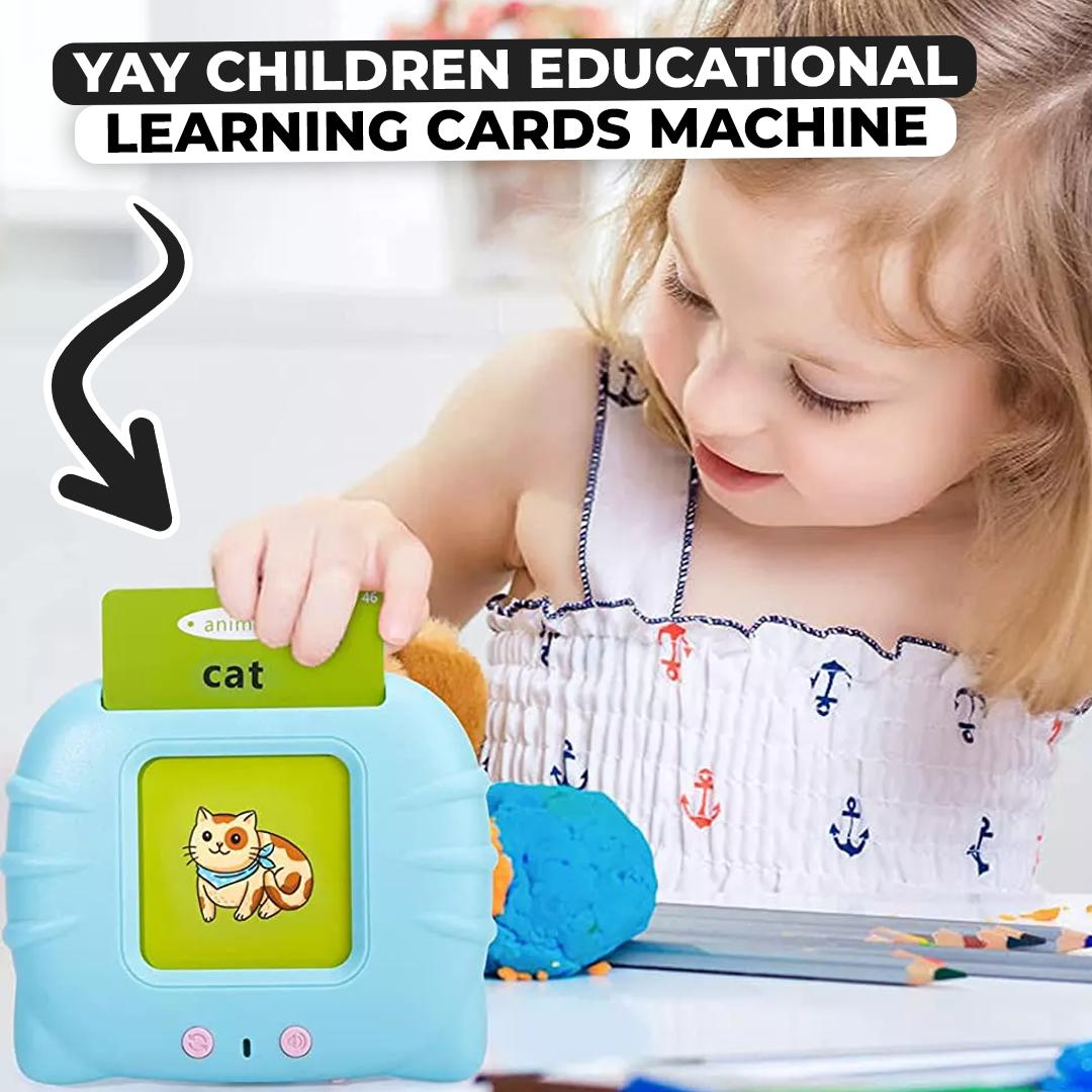 Children Portable Educational Learning Cards Machine