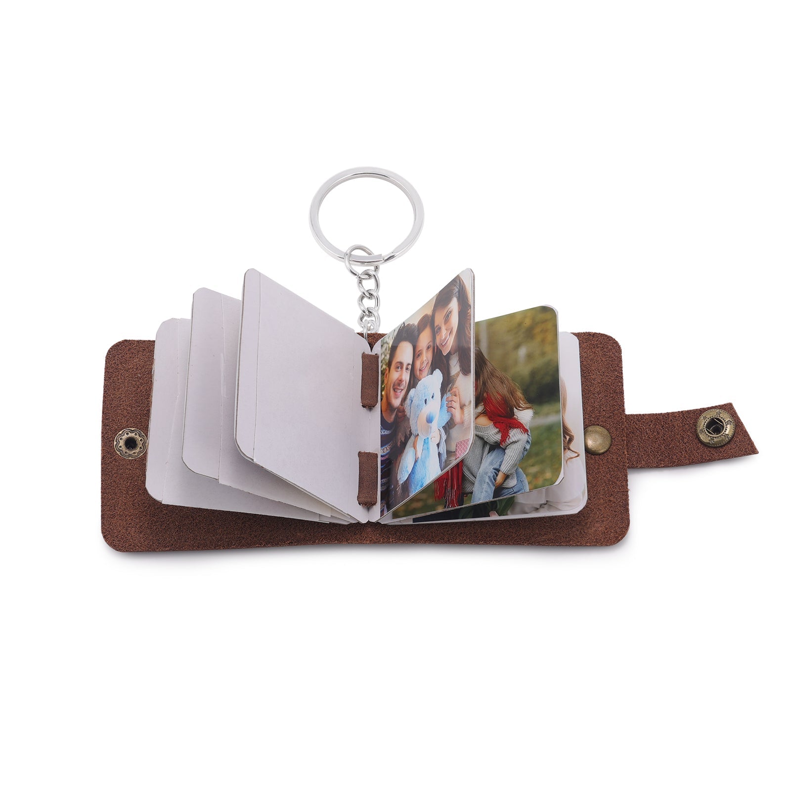 Personalized Mini Photo Album Keychain