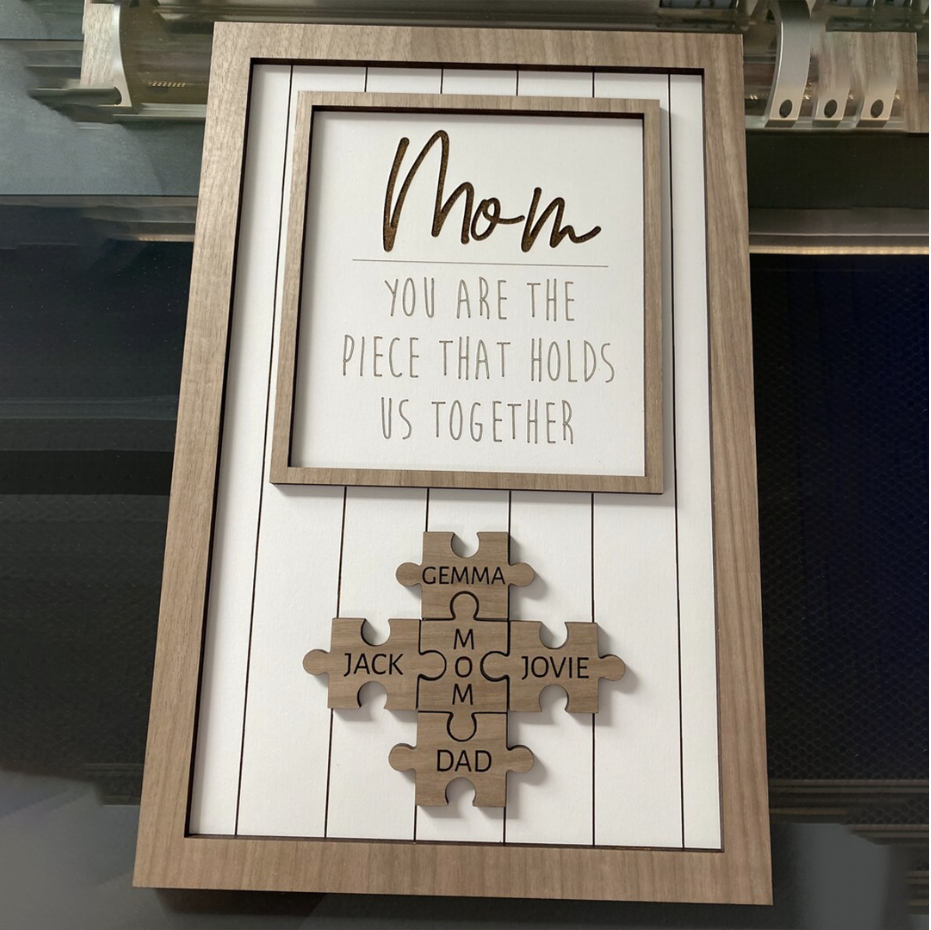 💕 Mum You Are the Piece that Holds Us Together 💕 Puzzle Sign (NEW)