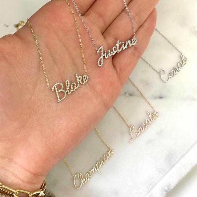 Personalized  Diamond Name Necklace