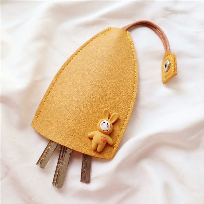 Cute PU Leather Car Key Case Cover