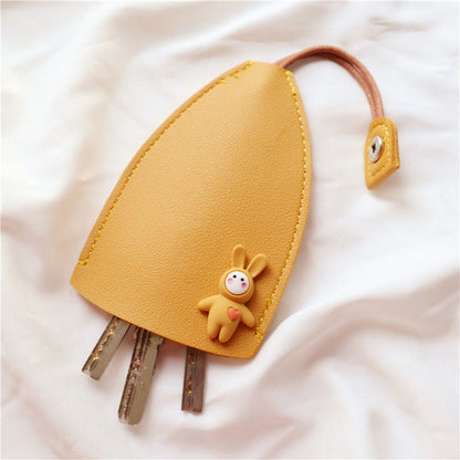 Cute PU Leather Car Key Case Cover