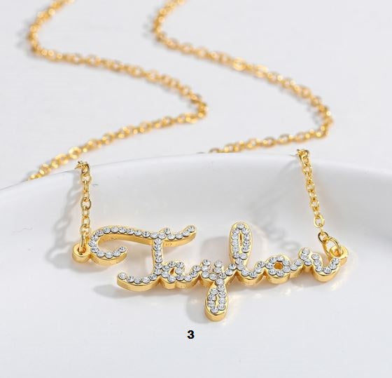 Personalized  Diamond Name Necklace