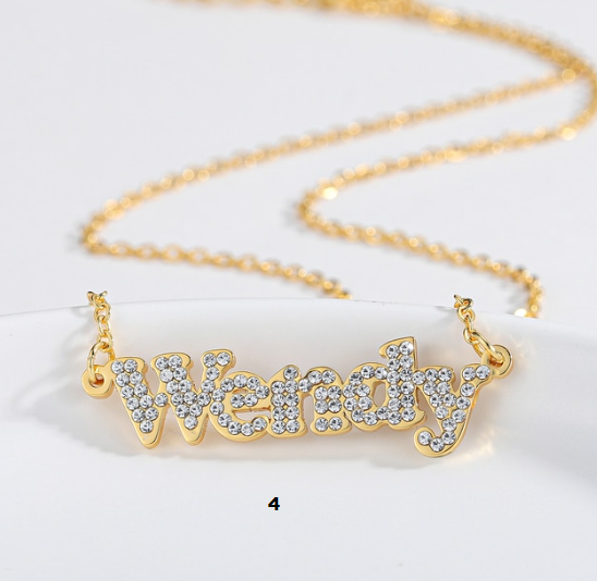 Personalized  Diamond Name Necklace