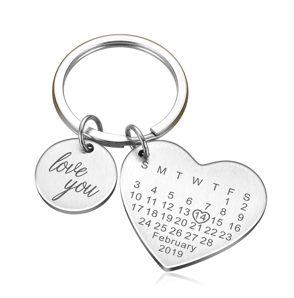 Love Calendar Keychain