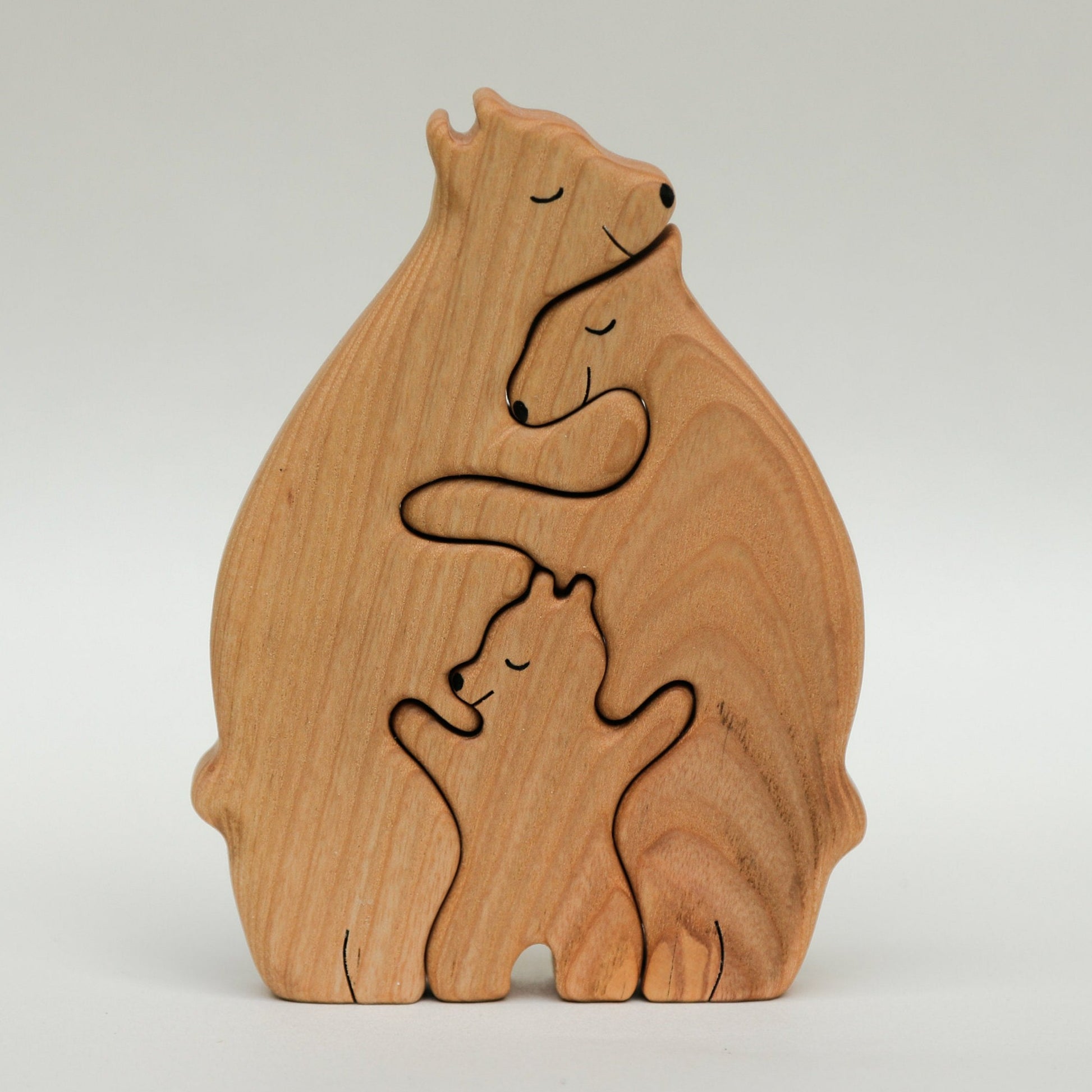 Wooden bears family puzzle