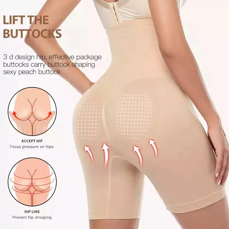 Women’s High Waist Shapewear Shorts - Shapermint Slimming Tummy Control with Boning