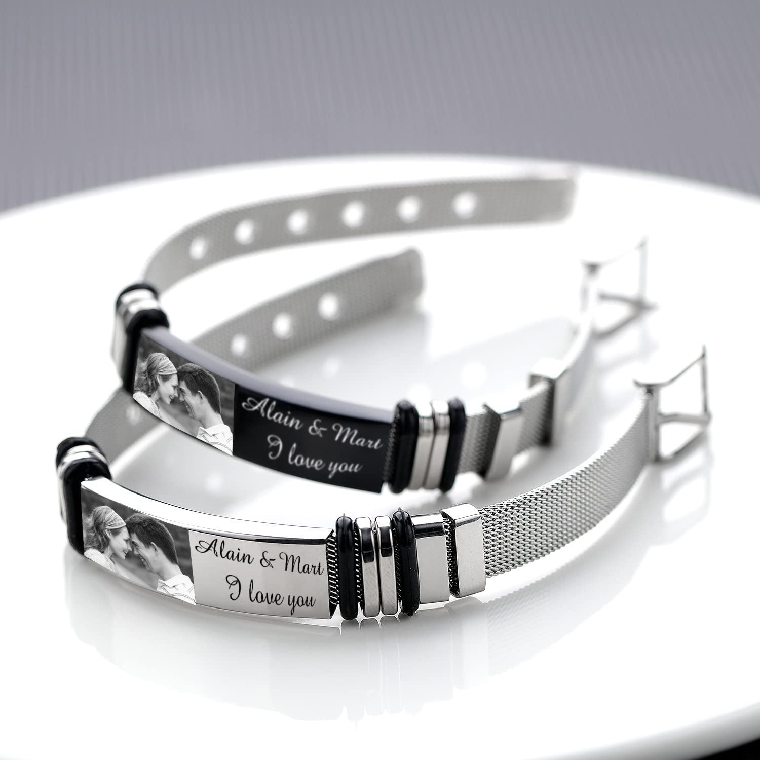 Custom Photo Bracelet for Men Women