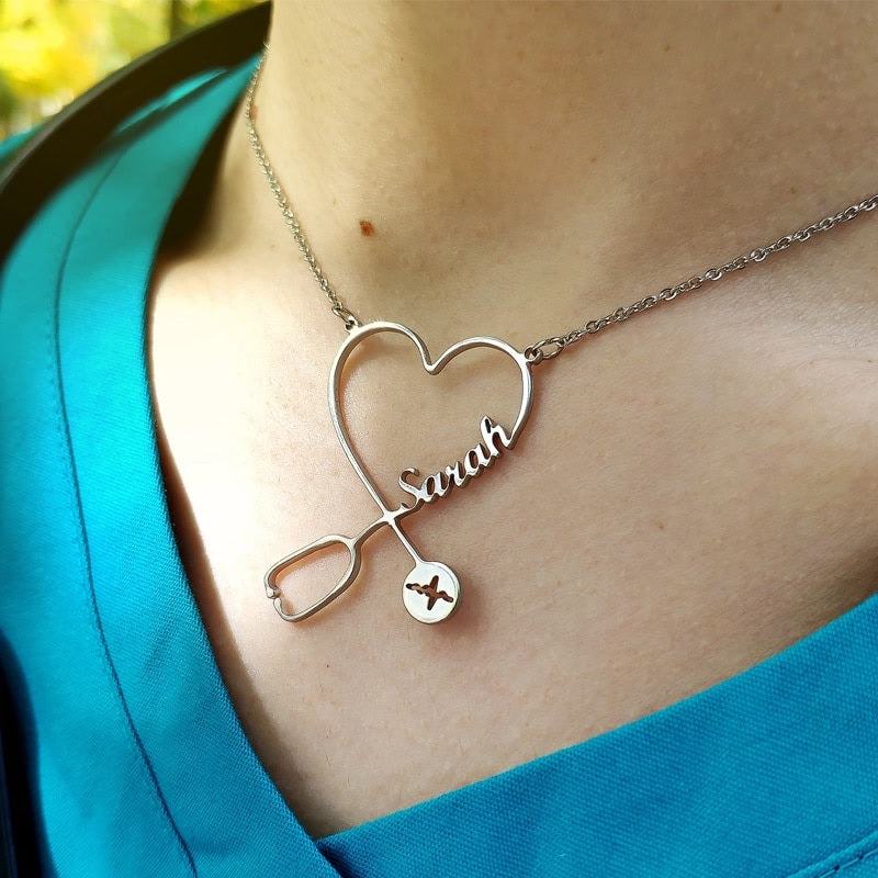 Personalized Stethoscope Necklace