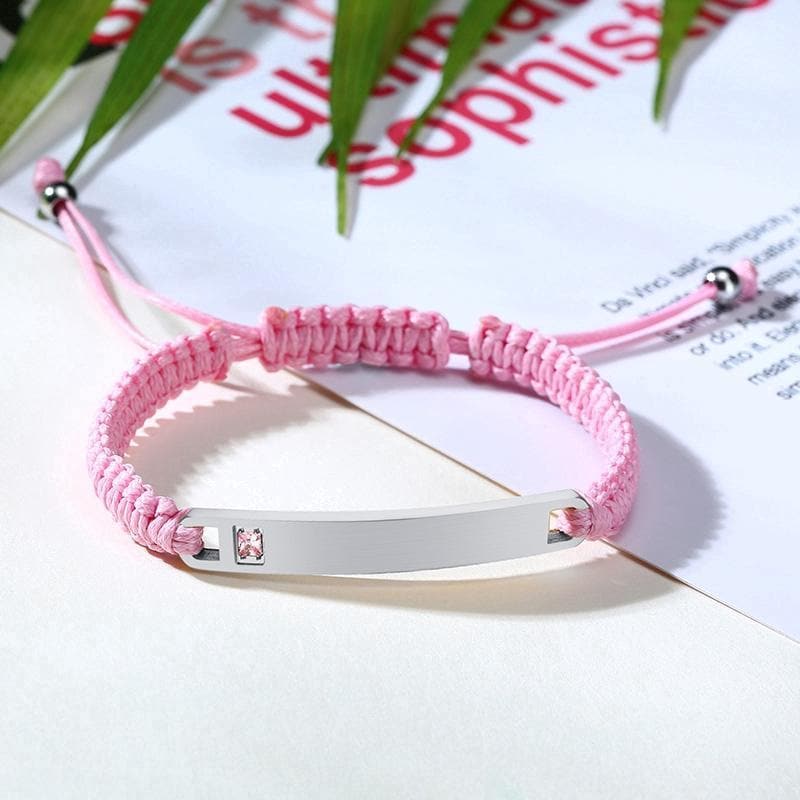 Personalized Rope Bracelets with Custom Engraving