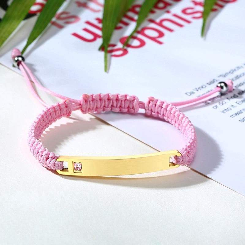 Personalized Rope Bracelets with Custom Engraving