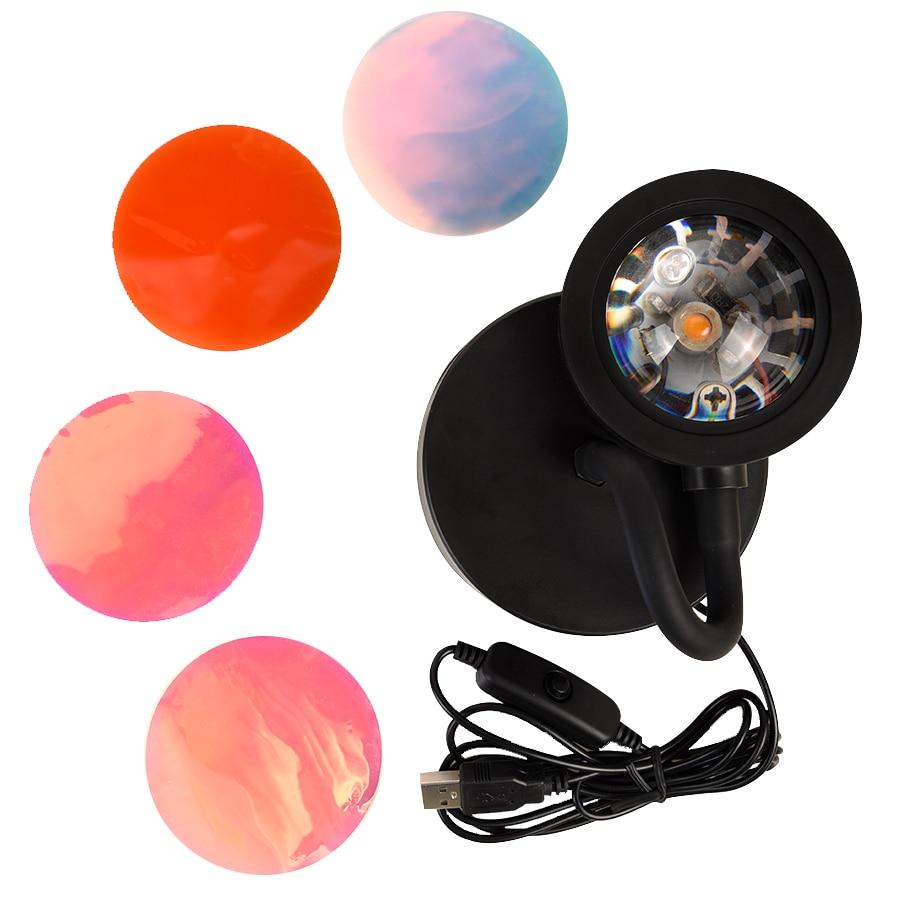 Rainbow Sunset Projection Lamp