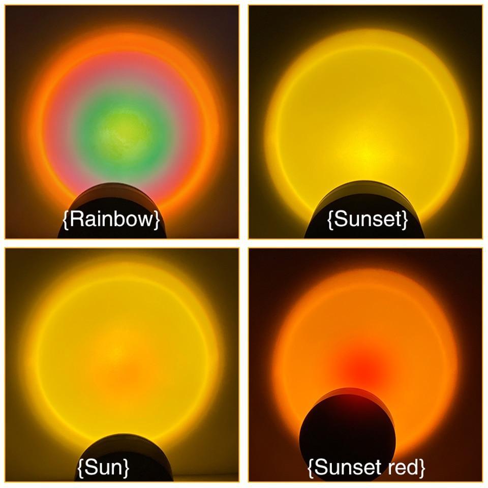 Rainbow Sunset Projection Lamp