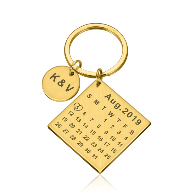 Love Calendar Keychain