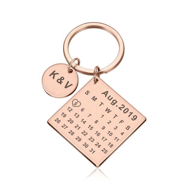 Love Calendar Keychain